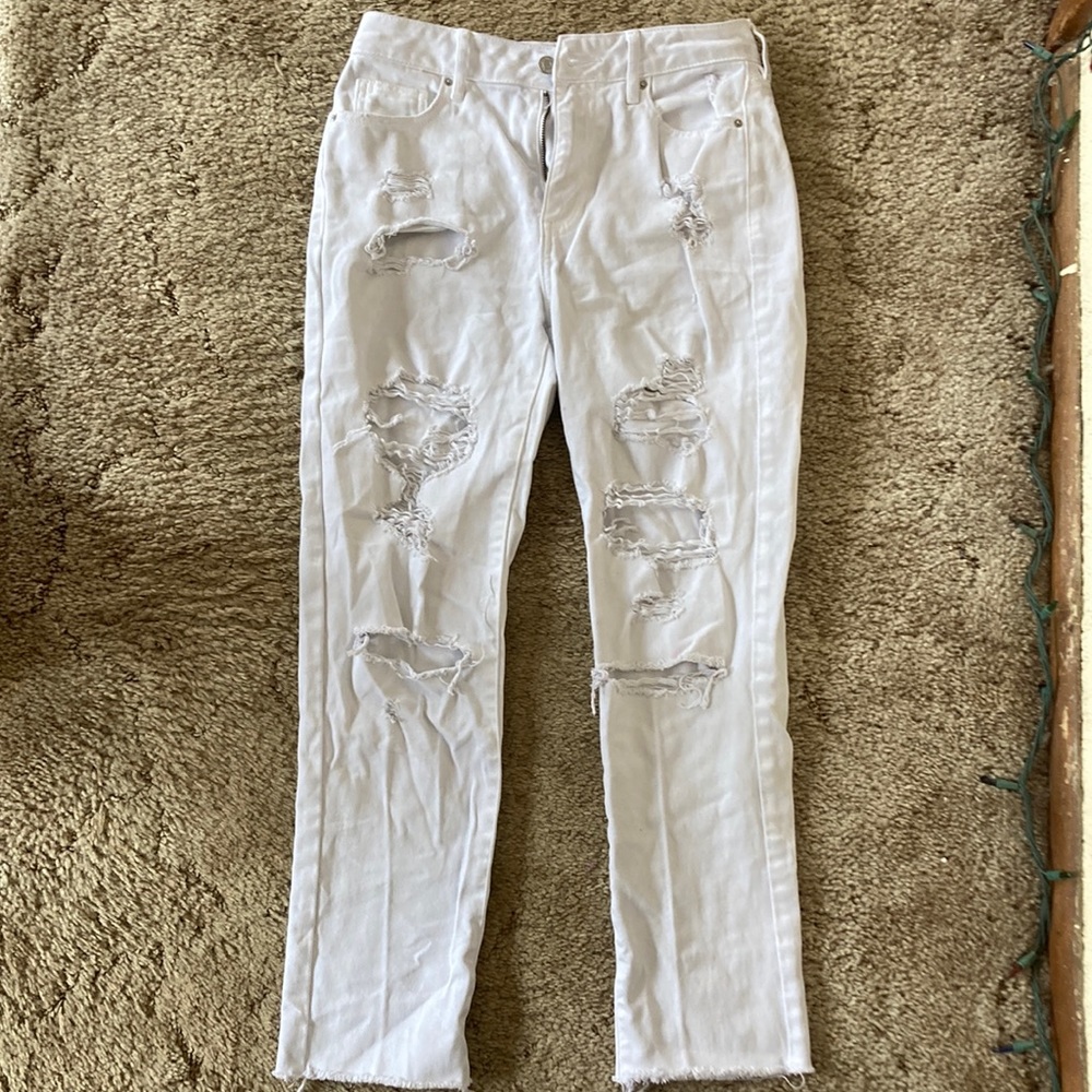Pacsun mom jeans white